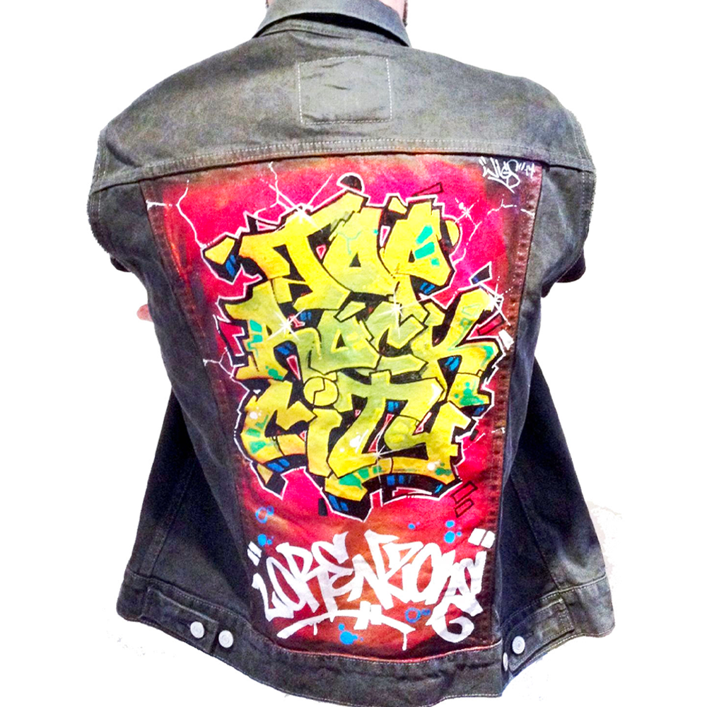 Graffiti on jean on sale jackets